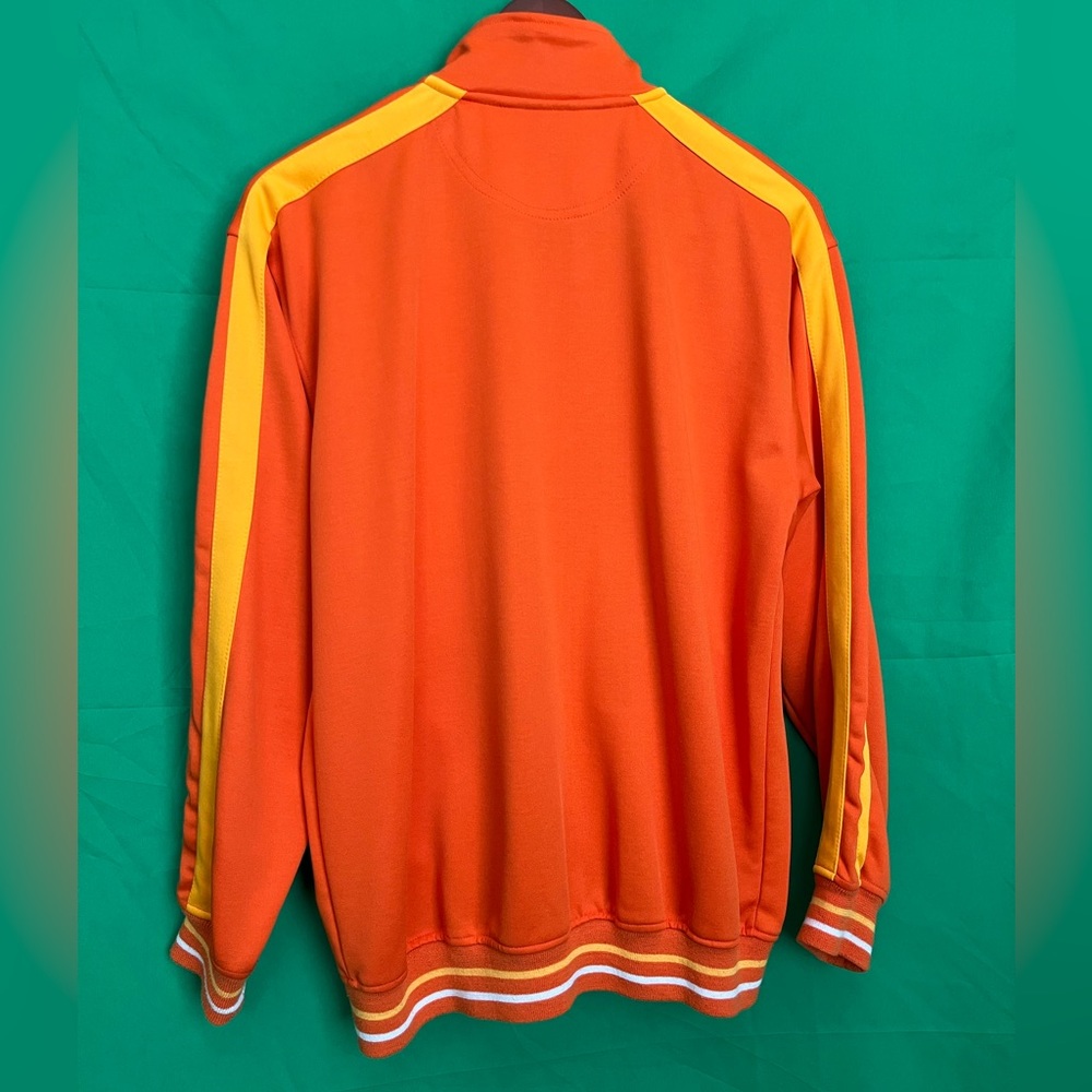South Pole brand track jacket, Orange with yellow & white stripes, men’s medium - Picture 7 of 7